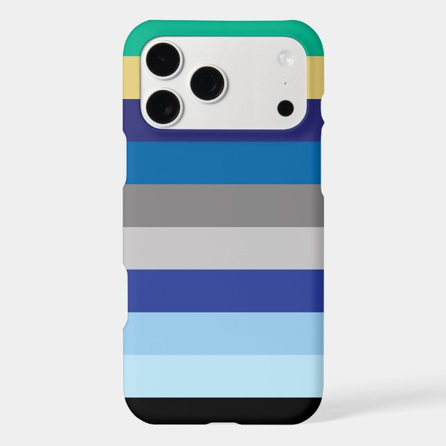 Horizontal Stripes In Winter Colours (Back)