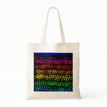 Horizontal stripes with dots in rainbow colors