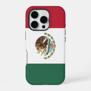 Horizontal Tricolor Mexico Flag Coat Of Arms Eagle iPhone 16 Pro Case