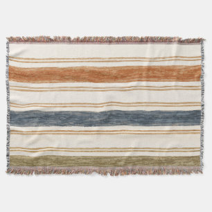 horizontal watercolour stripe blanket
