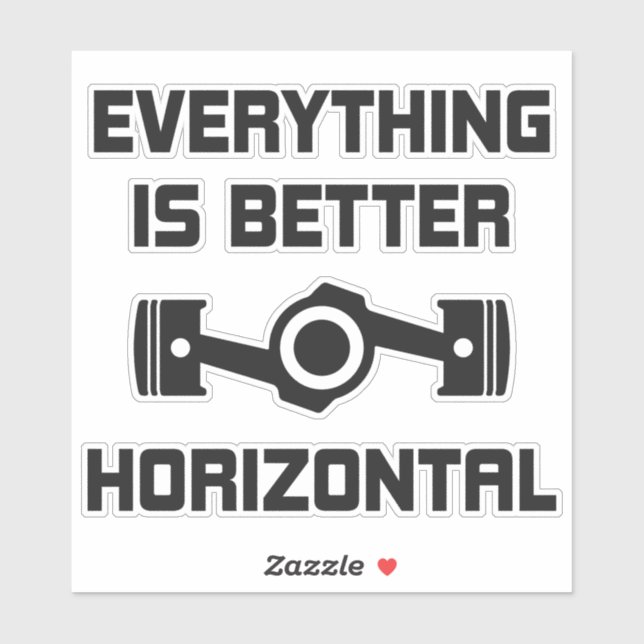 Horizontally Opposed Boxer Engine Vinyl Stickers (Sheet)