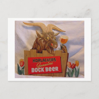 Horlacher's Genuine Bock Beer Postcard