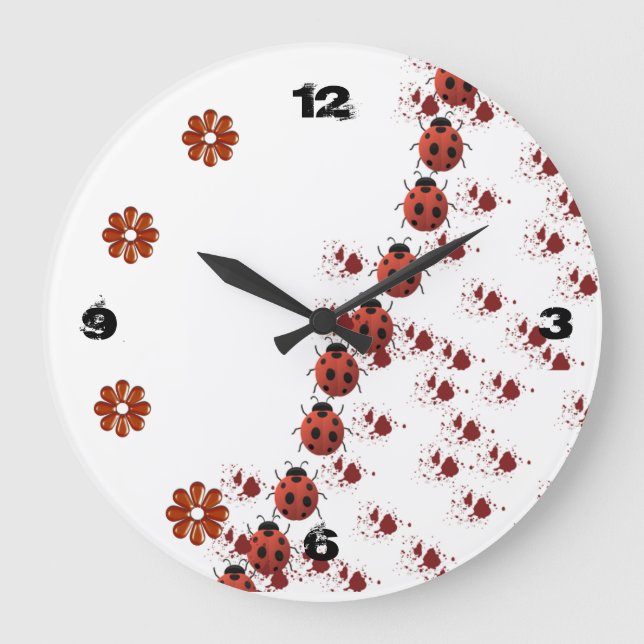 horloge coccinelle large clock (Front)