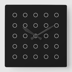 Horloge murale "Circles" Square Wall Clock
