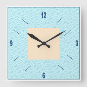 Horloge murale en acrylique, Carrée  NATURE  Square Wall Clock