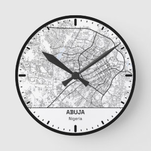Horloge Ronde Abuja Clock City Line Art