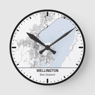 Horloge Ronde Wellington Clock City Line Art