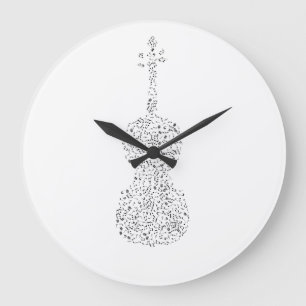 Horloge violoncelle large clock