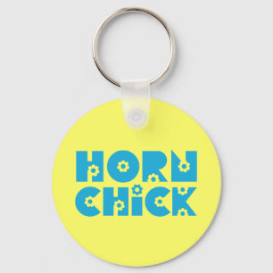 Horn Chick Key Ring