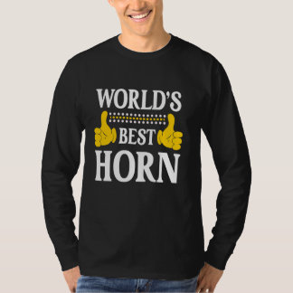 Horn Surname Funny Team Family Last Name World's B T-Shirt