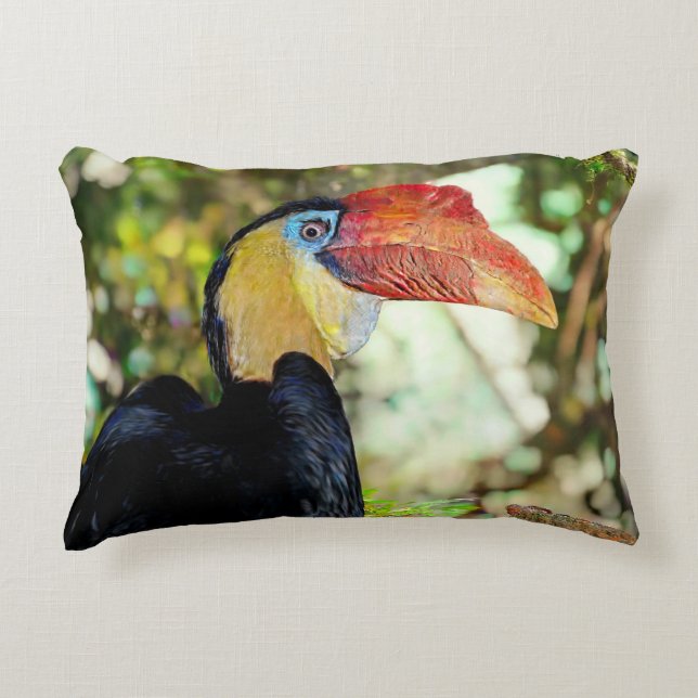 Hornbill  decorative cushion (Front)