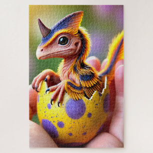 Horned Baby Dinosaur Jigsaw Puzzle