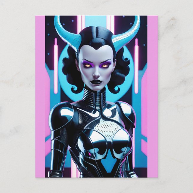Horned Dilemma of Her Desires Postcard (Front)