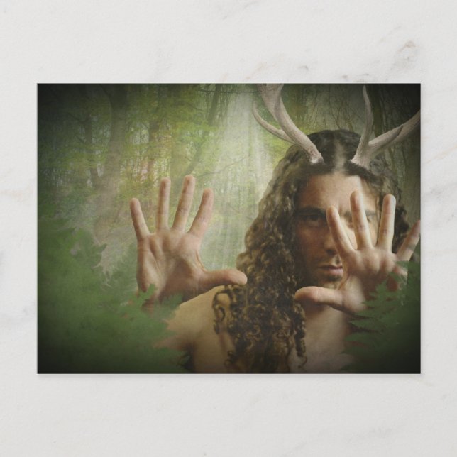 Horned God Forest Postcard (Front)