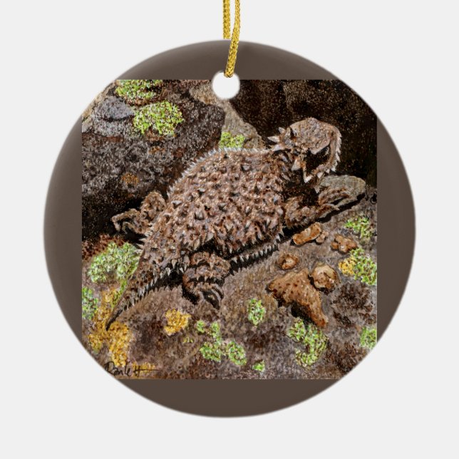 Horned Lizard Ornament (Front)