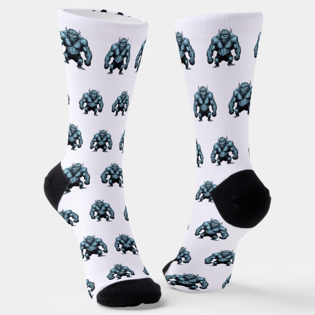 Horned Monster Socks (Angled)