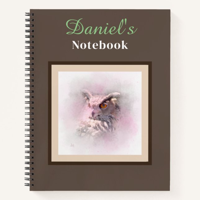Horned Owl Notebook (Front)