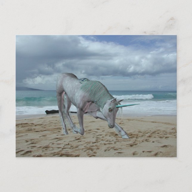 Horned Unicorn Postcard (Front)