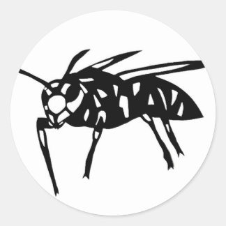 Hornet Goods Bee hornet; yellow jacket; wasp Kirie Classic Round Sticker