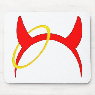 Horns and Halo Mousepad