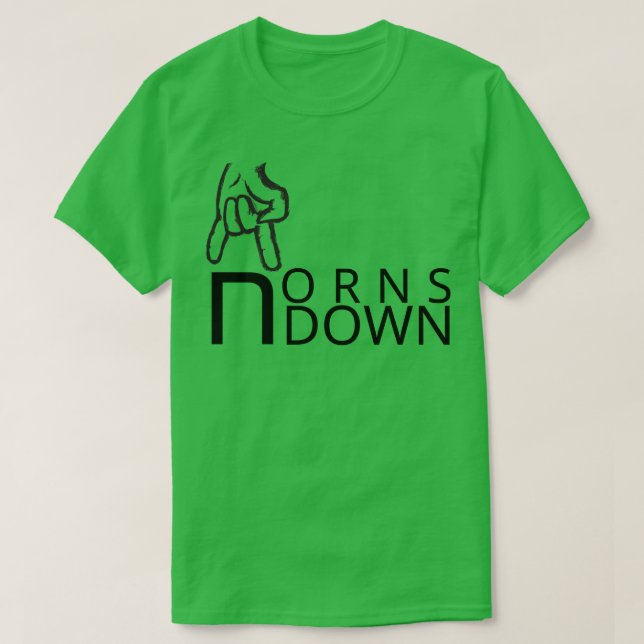 Horns Down  1 T-Shirt (Design Front)