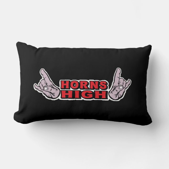 HORNS HIGH THROW PILLOW (Front)