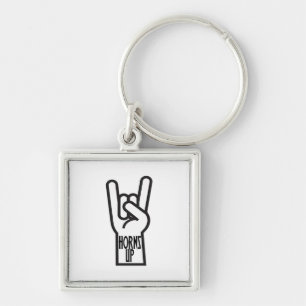 Horns Up Key Ring