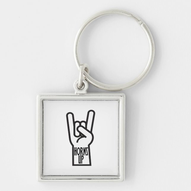 Horns Up Key Ring (Front)