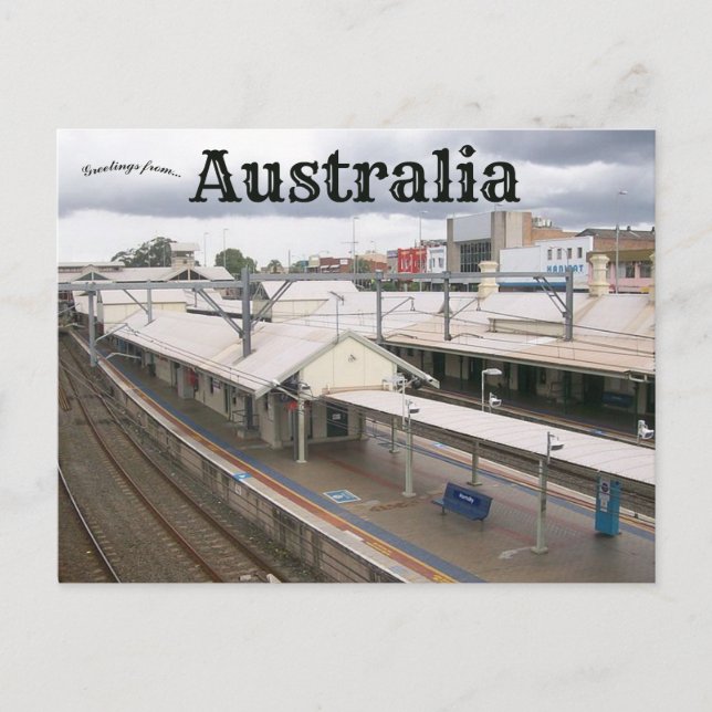 Hornsby Railway Station Australia Postcard (Front)