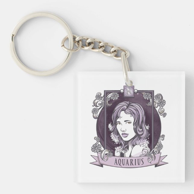 Horoscope - AQUARIUS Key Ring (Front)