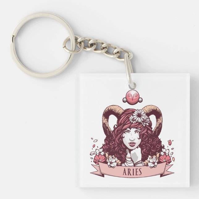 Horoscope - ARIES Key Ring (Front)