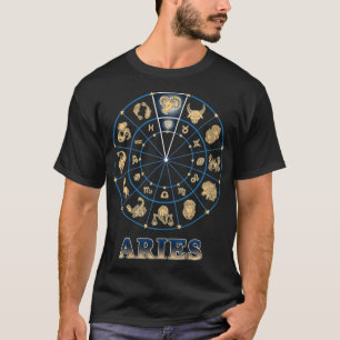 Horoscope Ascendant Aries Zodiac Sign T-Shirt
