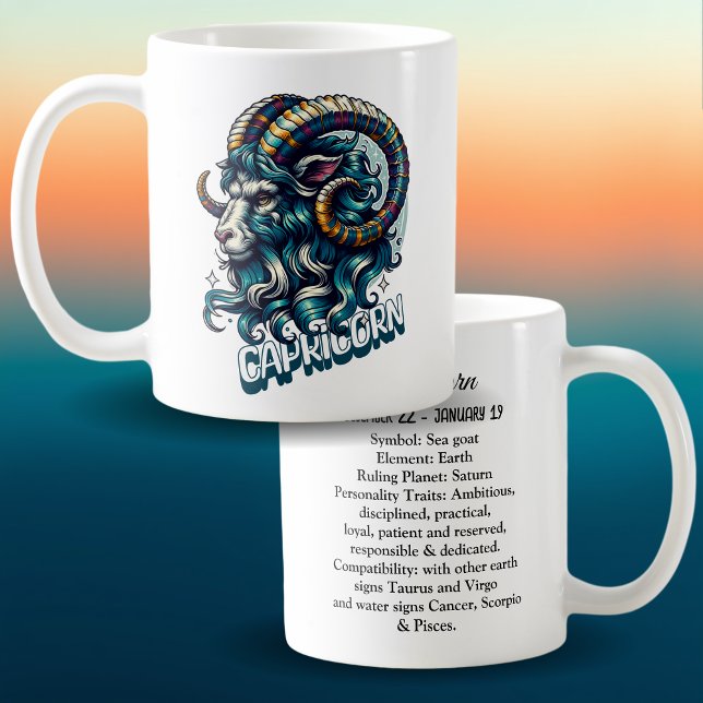 Horoscope Astrological Sign Capricorn Coffee Mug (Creator Uploaded)