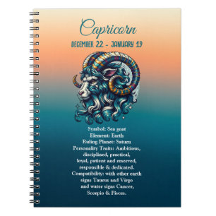 Horoscope Astrological Sign Capricorn Notebook