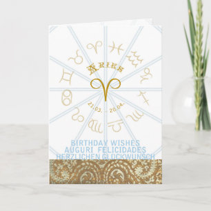 HOROSCOPE ~ Birthday Greeting Card Aries