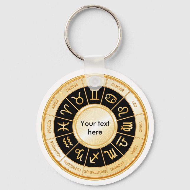 Horoscope Mandala Key Ring (Front)