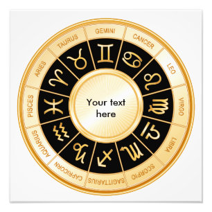 Horoscope Mandala Photo Print