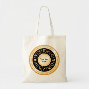 Horoscope Mandala Tote Bag
