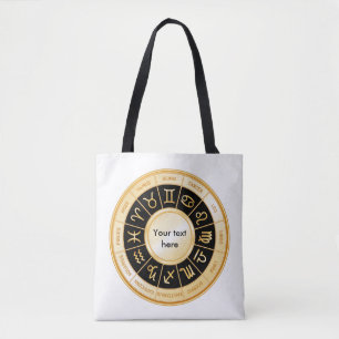 Horoscope Mandala Tote Bag