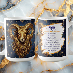 Horoscope Sign Aries Astrology Traits & Dates Coffee Mug