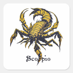 Horoscope sign Scorpio Square Sticker