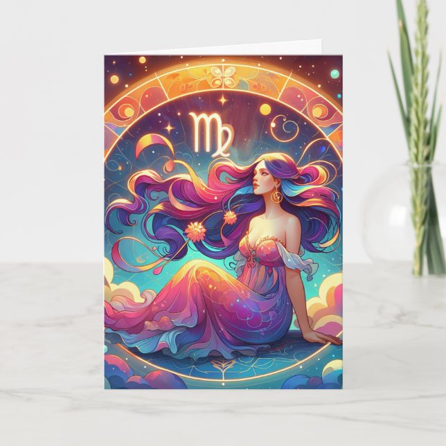 Horoscope Sign Virgo | Birthday Card (Front)