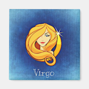 Horoscope Sign Virgo Refrigerator or Locker Magnet