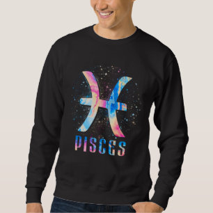 Horoscope Symbol Pisces Zodiac Signs for Astrologe Sweatshirt