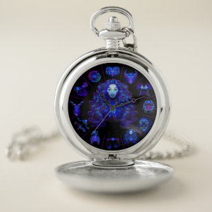 Horoscope Virgo Pocket Watch