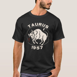 Horoscope Zodiac Sign Bull Taurus 1957 T-Shirt