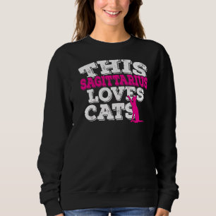 Horoscope Zodiac Sign Pisces Loves Cats Sweatshirt