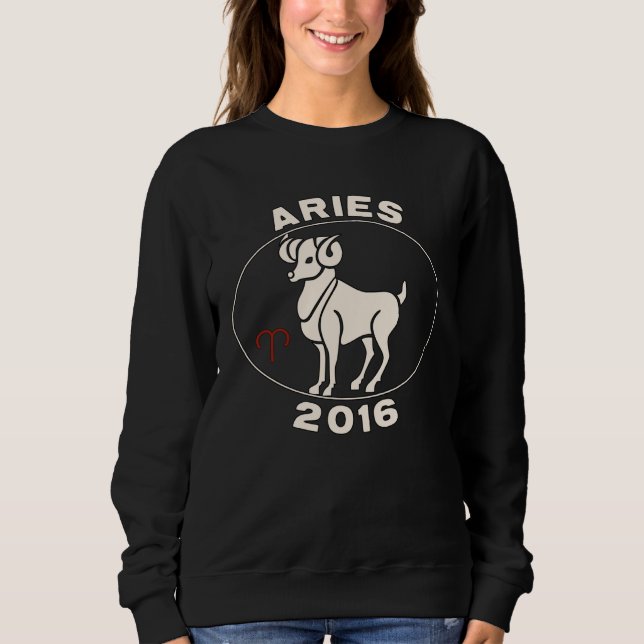 Horoscope Zodiac Sign Ram Aries 2016 Sweatshirt (Front)