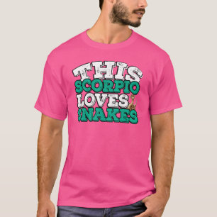 Horoscope Zodiac Sign Scorpio Loves Snakes T-Shirt