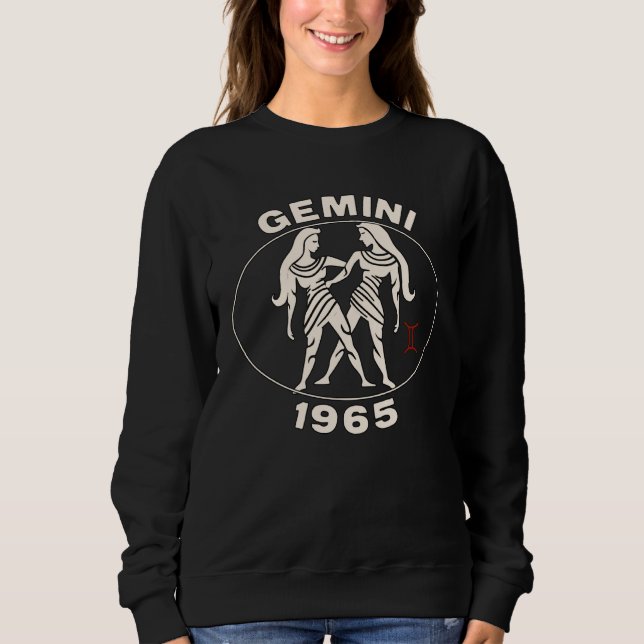 Horoscope Zodiac Sign Twins 1965 Sweatshirt (Front)